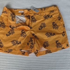 Loft, yellow Floral shorts